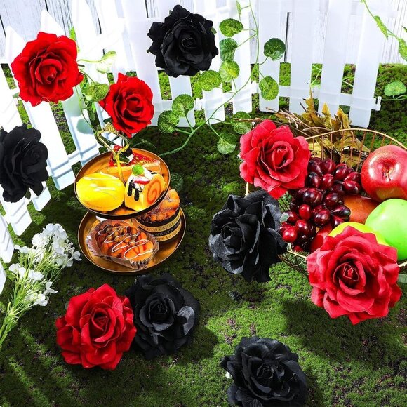 Fabric Rose Flower Hair Clips 12-Pack Unisex Reusable Gift for Women main image 6